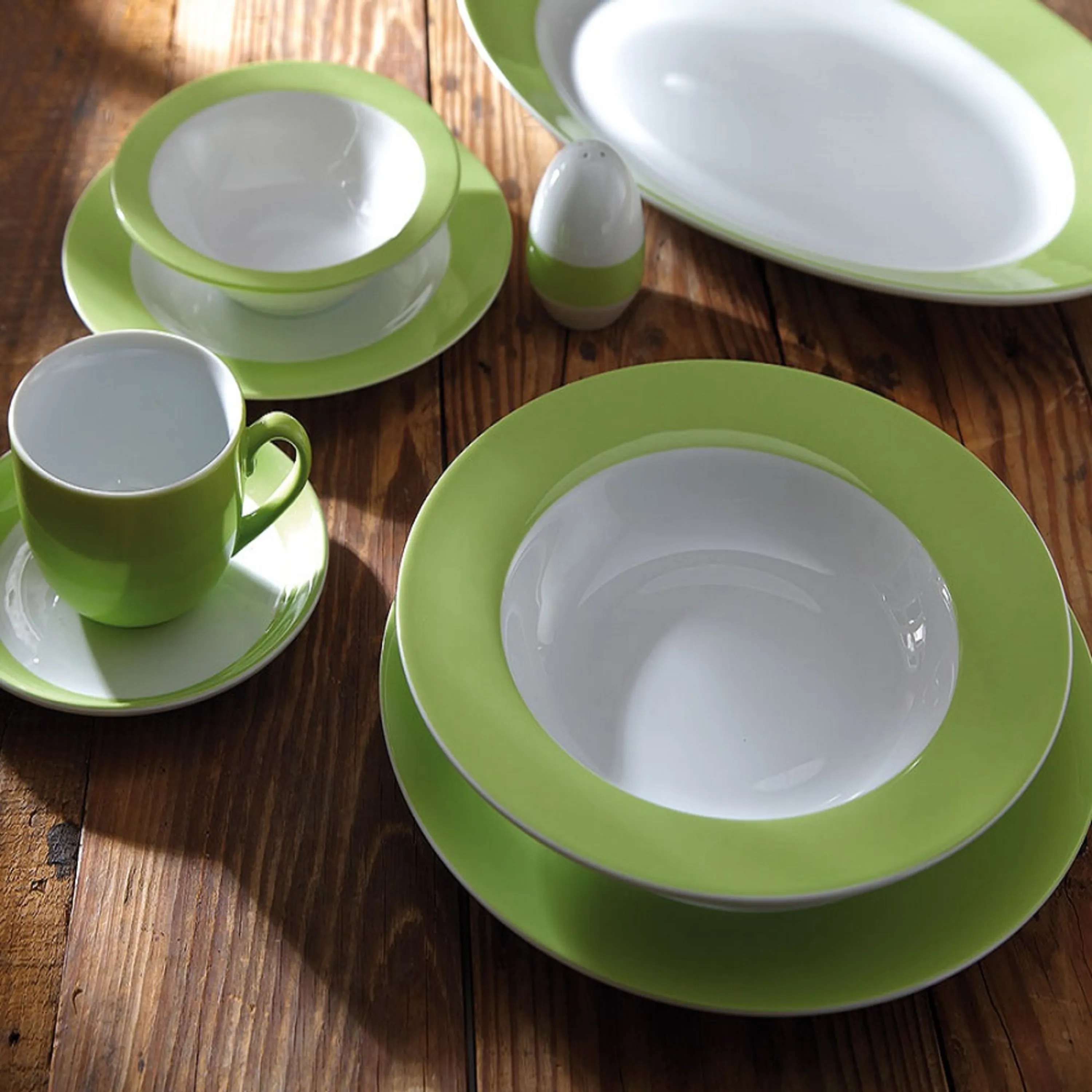 سرویس چینی زرین 6 نفره  28 پارچه غذاخوری پسته